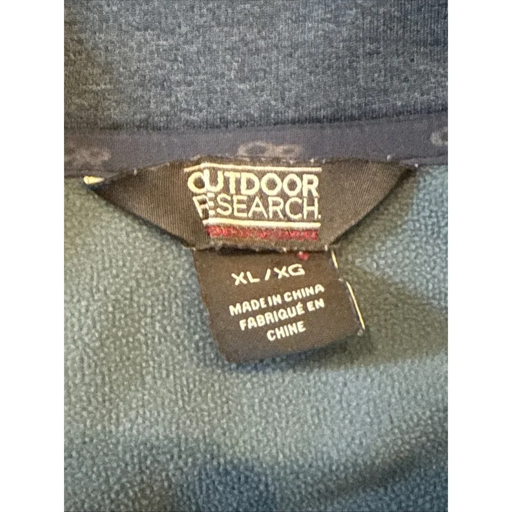 Outdoor Research Starfire Zip Top Fleece Jacket Mens XL Hiking  Camping Blue
